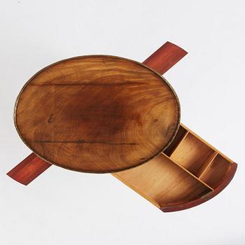 A late Gustavian mahogany  and gilt-brass table in the manner of C. D. Fick, Stockholm late 18th century.