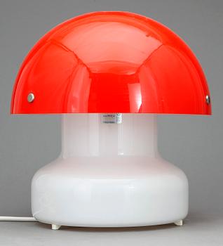 BORDSLAMPA, glas och plast, Ateljé Lyktan, Åhus.