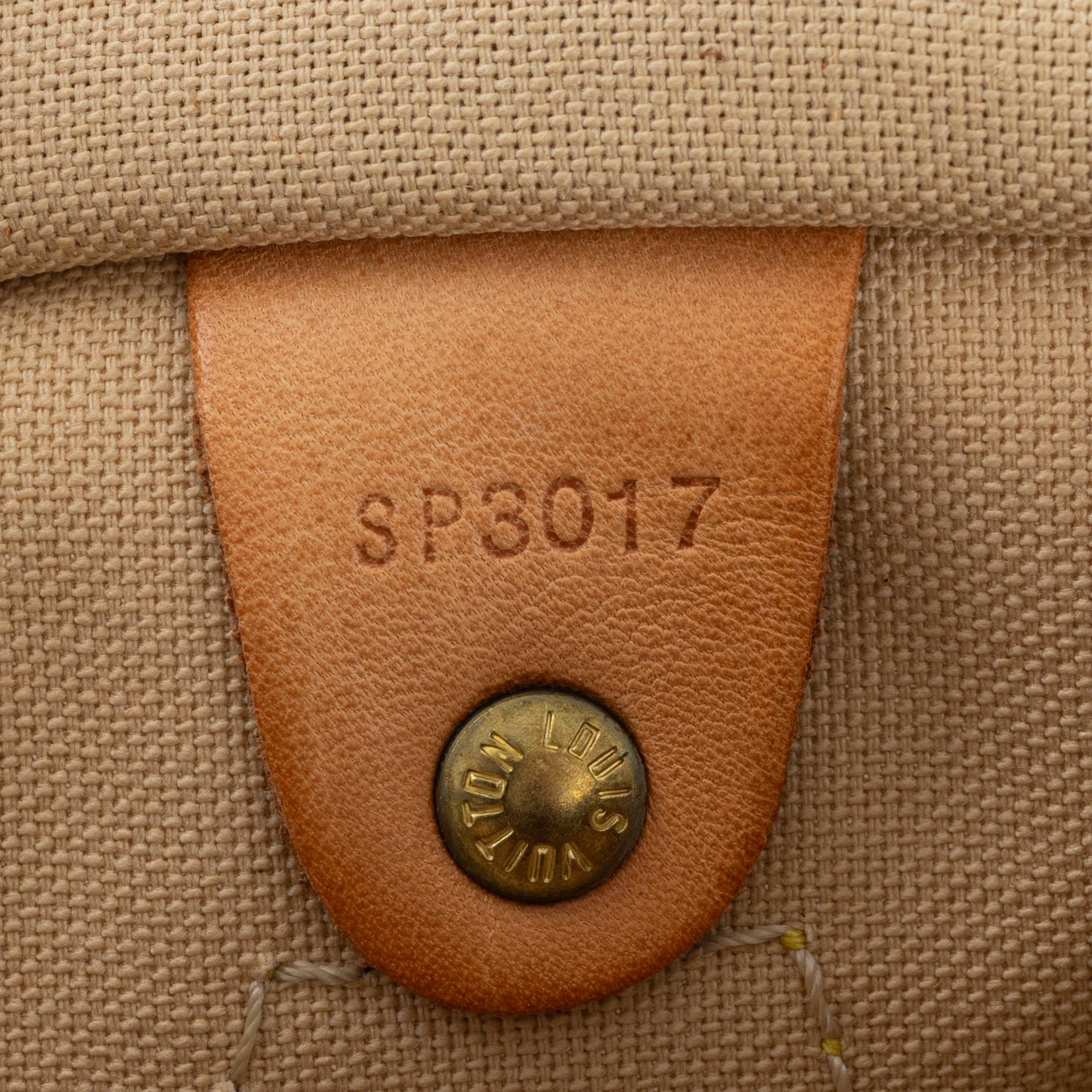 Louis Vuitton,  "Speedy 25" Damier Azur.