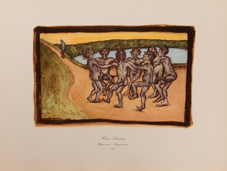 HUGO SIMBERG, after, a folder with 20 off-set printings, WSOY Porvoo 1952.