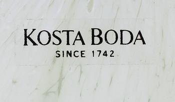 SKULPTURER, 7 st, glas, Gunnel Sahlin, Kosta Boda samt Orrefors.