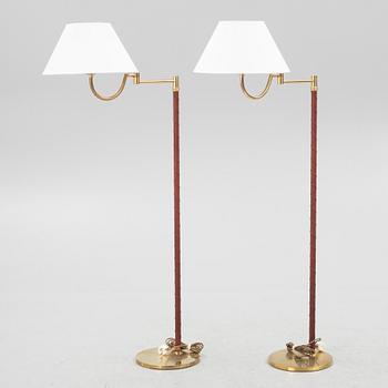 A pair of EWÅ floor lights, second half of the 20th Century.