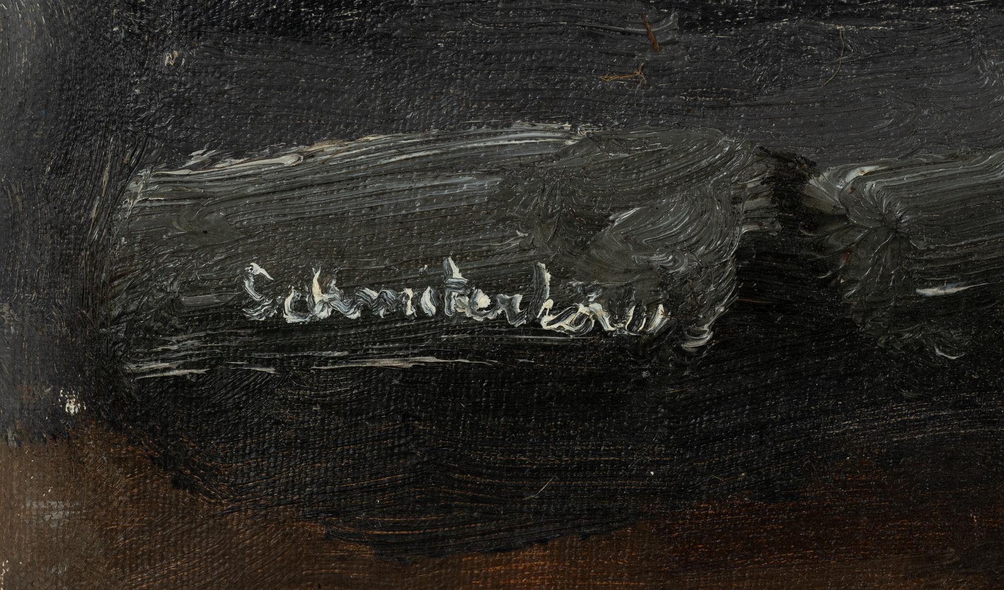 Bertram Schmiterlöw, oil on canvas, signed.