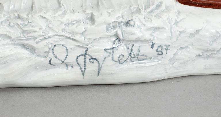 FIGURIN / YTTERFODER, keramik, 1900-tal.