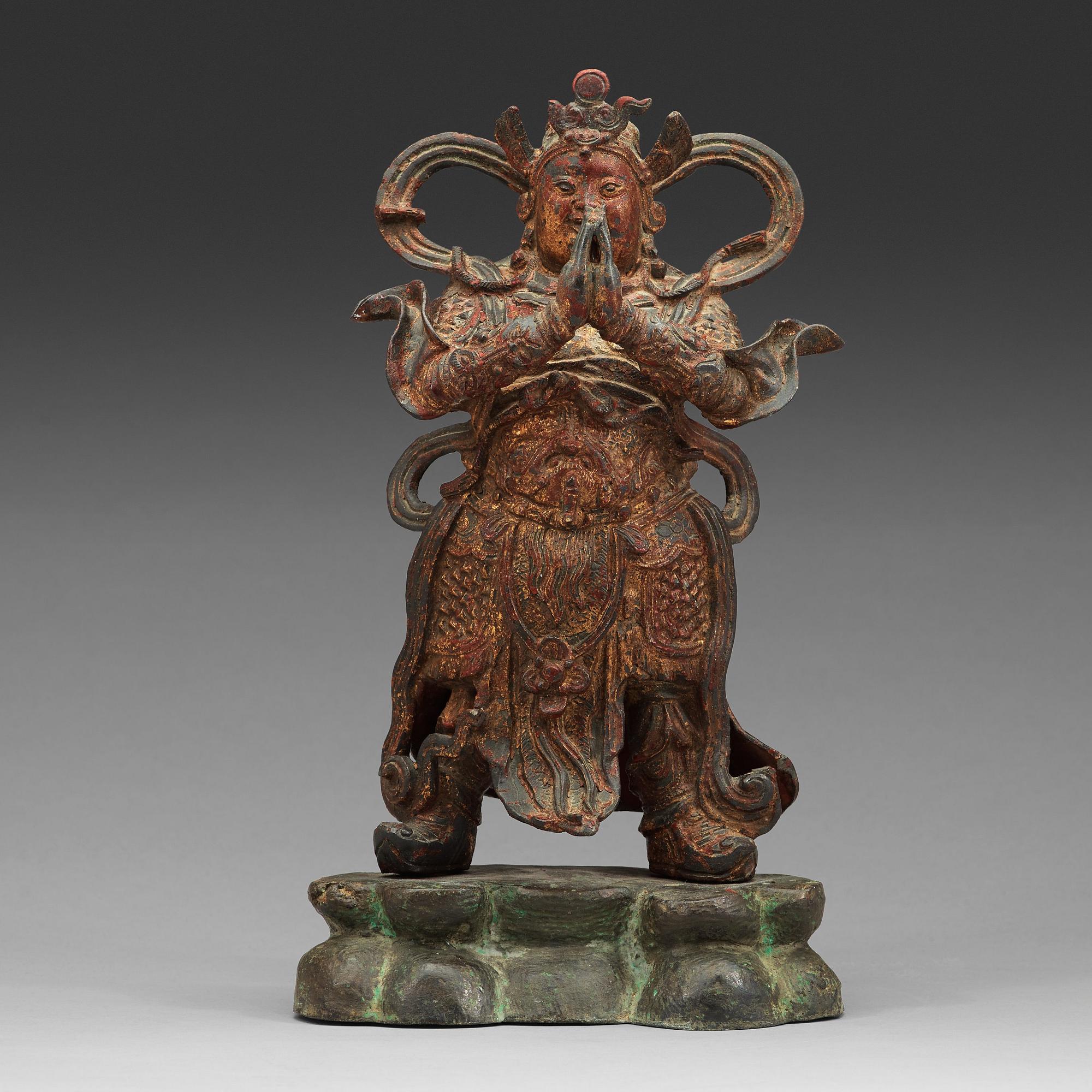 A standing figure of guardsman, Ming dynasty (1368-1644).