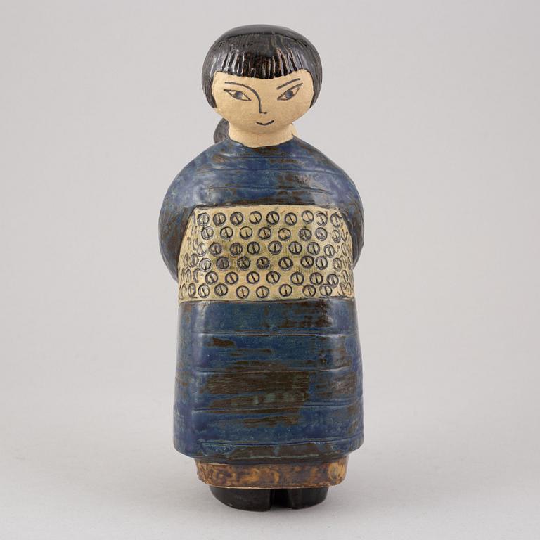 Lisa Larson,  figurin, stengods, "Japanska", Gustavsberg, i tillverkning 1958-73.