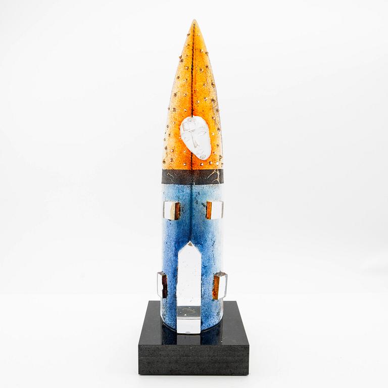 Bertil Vallien, sculpture, glass, Limited Edition, Kosta Boda.