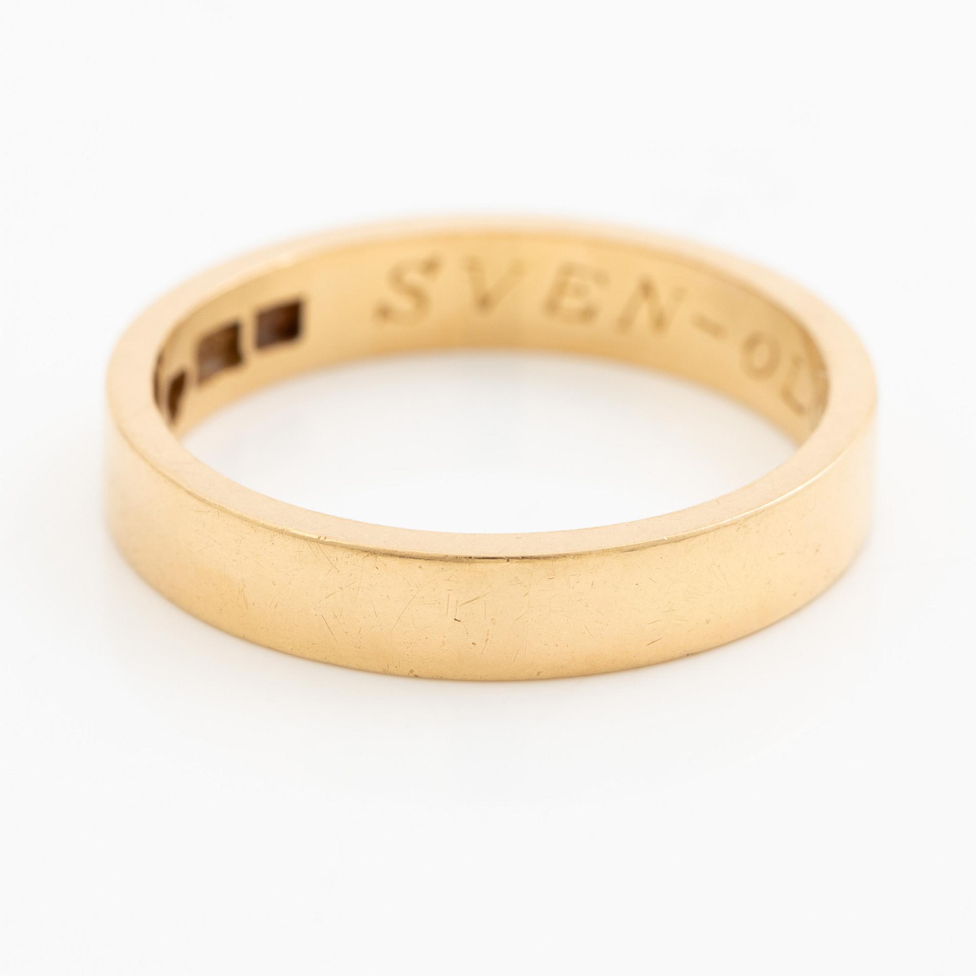 Wiwen Nilsson, a ring, 18K gold, Lund 1956.