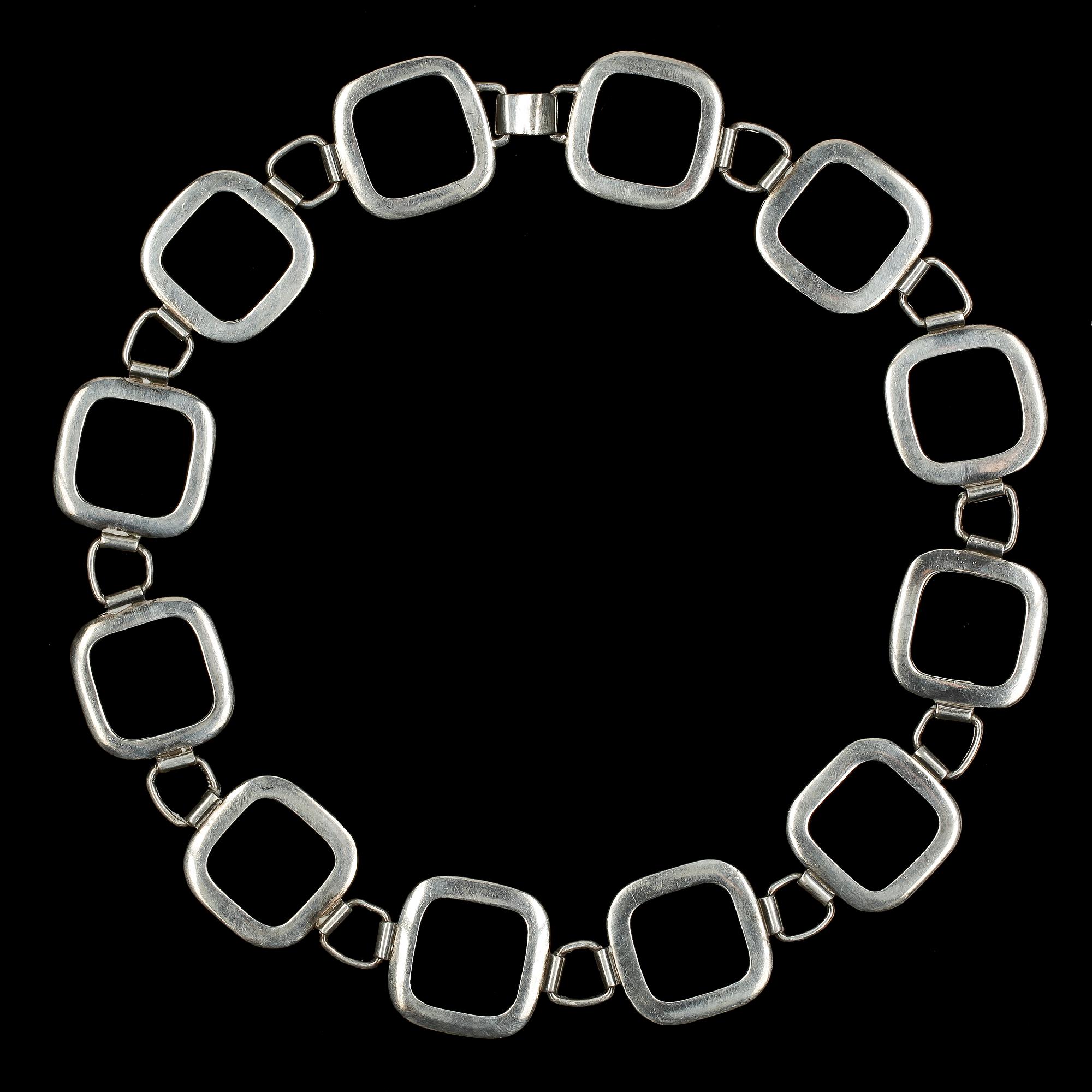 COLLIER, silver, Högberg & Co, Göteborg, 1963. Ca 100 gr.