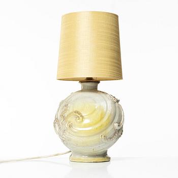 Allan Ebeling, a glazed ceramic table lamp, Torshälla.