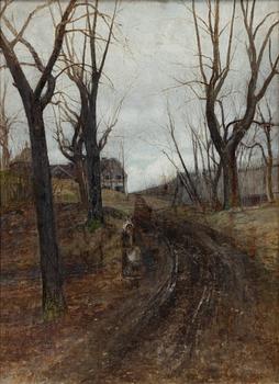 Victor Forssell, "Höst. Motiv från Sickla gård.".