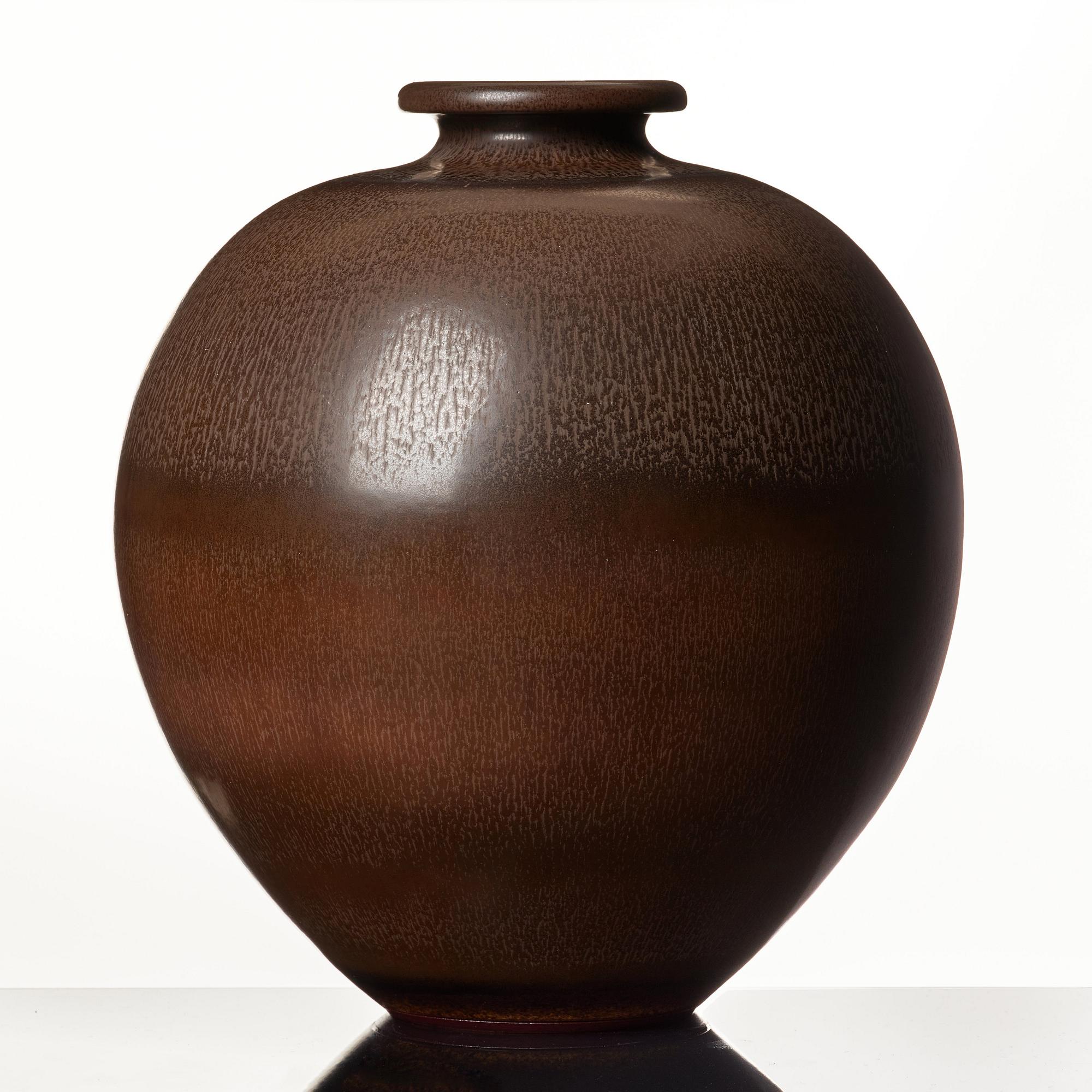 Berndt Friberg, a large stoneware urn, Gustavsberg studio, Sweden, 1968.