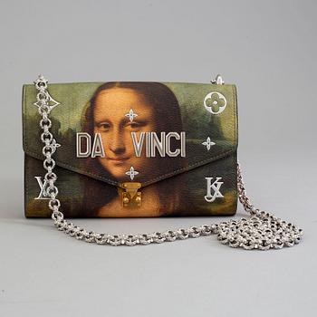 Chain wallet pouchette "Da Vinci Mona-Lisa " from Master collection by Jeff Koons 2017 for Louis Vuitton.