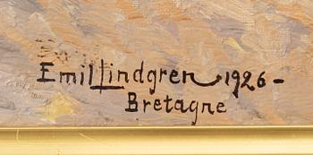 Emil Lindgren, Kvinna på strand i Bretagne.