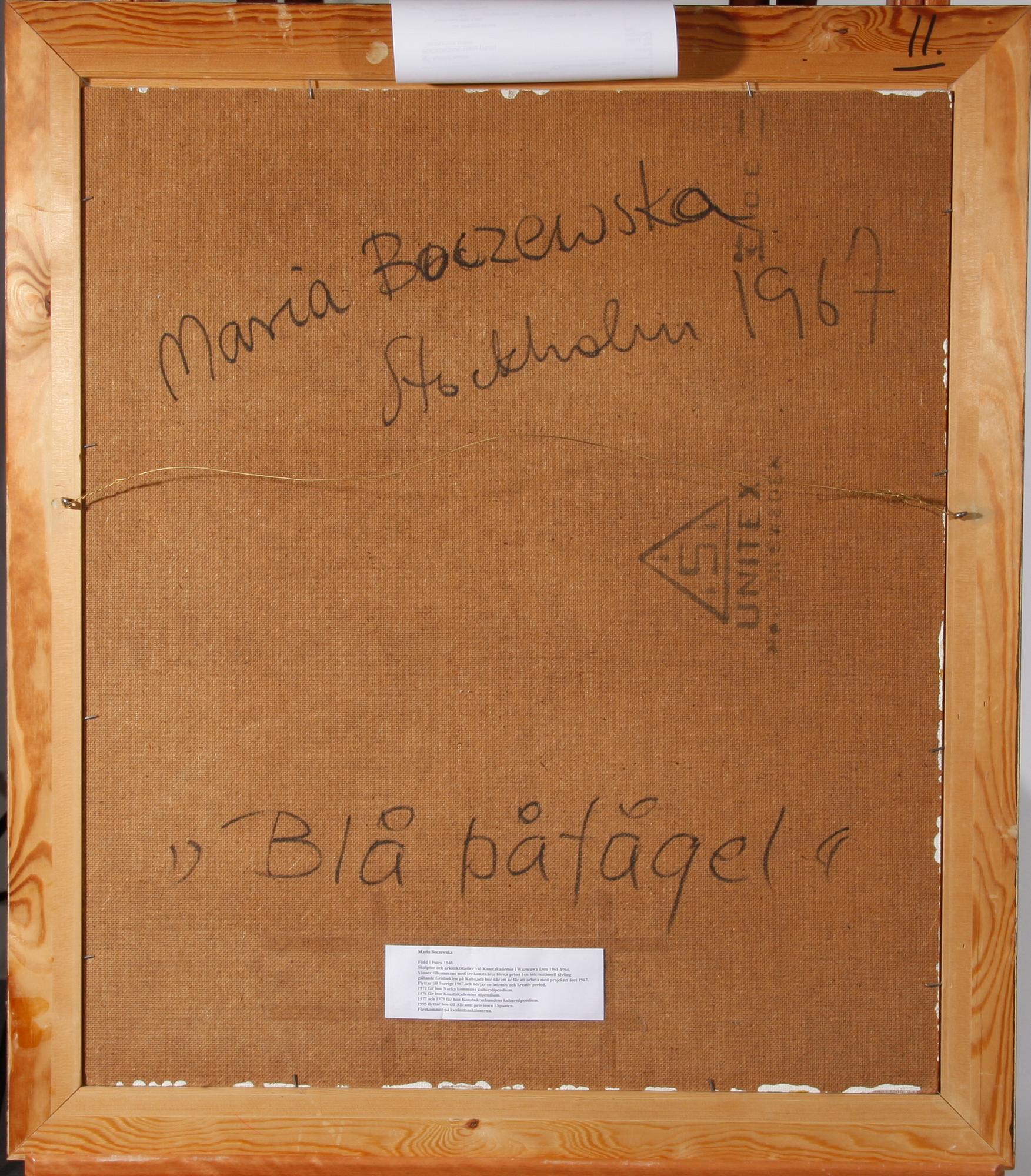 BOCZEWSKA, MARIA, olja på duk, sign. o dat. -67.