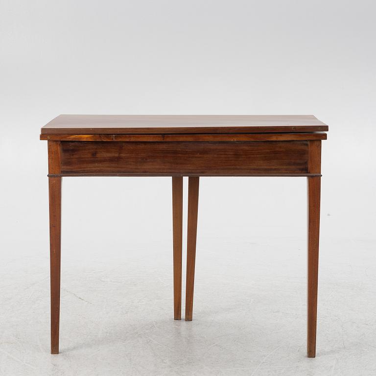 Game table, late Gustavian style, around 1900.