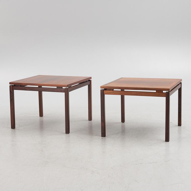 A pair of rosewood end tables, Gemla, 1960's.