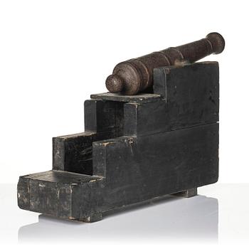 A pair of salute cannons, presumably 19th century.