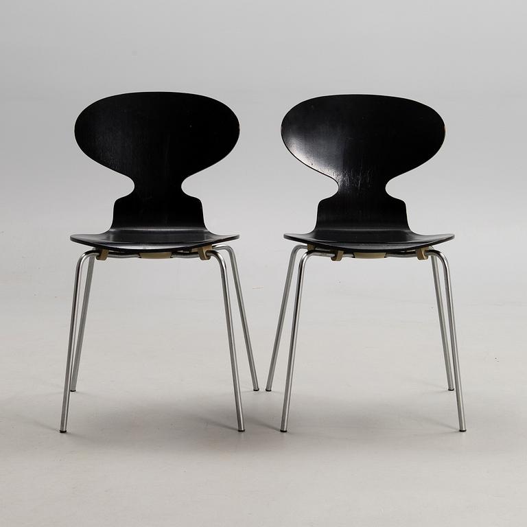 ARNE JACOBSEN, TUOLEJA, 4 kpl, "Myran", Fritz Hansen, Tanska 1971.