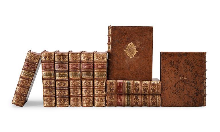 KUNG GUSTAF III (1746-1792), Encyclopedie ou dictionnaire universel...connoissances humaines. Planches, M. de Felice.