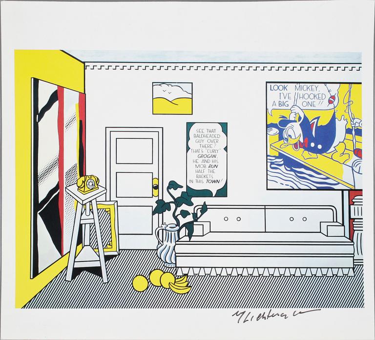 ROY LICHTENSTEIN, offset, sign.