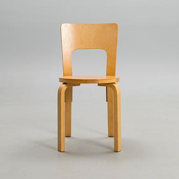 ALVAR AALTO, tuoli, malli 66, Artek, 1900-luvun loppu.