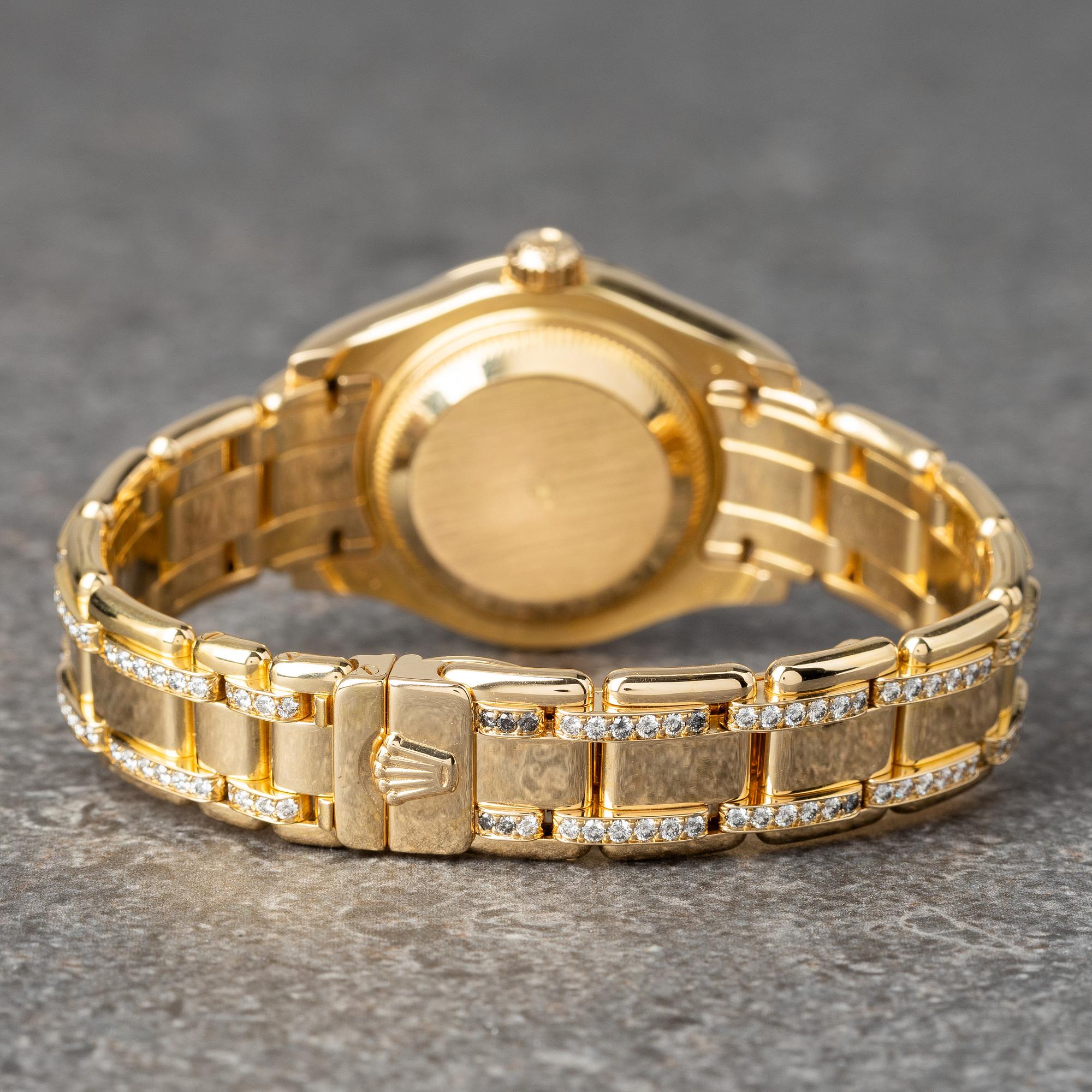 Rolex, Datejust, Pearlmaster, "Baguette Bezel", "Diamond-Set Bracelet", "MOP Dial", ca 1995.