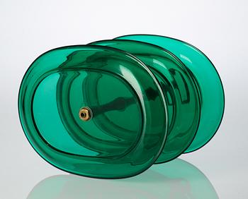 A Josef Frank green glass etagère, Svenskt Tenn.