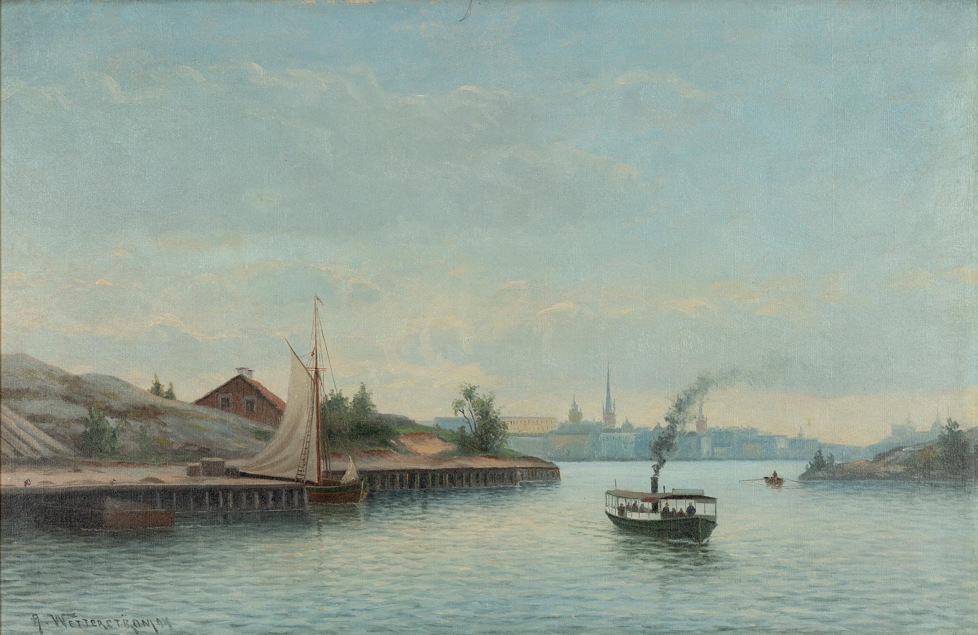 Alfred Wetterström, oil on canvas, signed and dated -94.