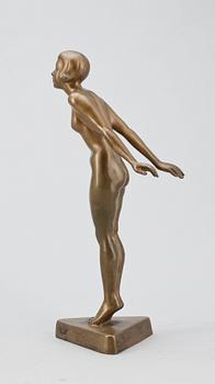 CARIN NILSON, statyett, brons, signerad och daterad 1930.