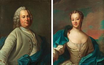 Per Krafft d.ä. Attributed to, "Paul Pijhlgardt" (1713-1775) and his wife "Regina Reimers" (1721-1773).