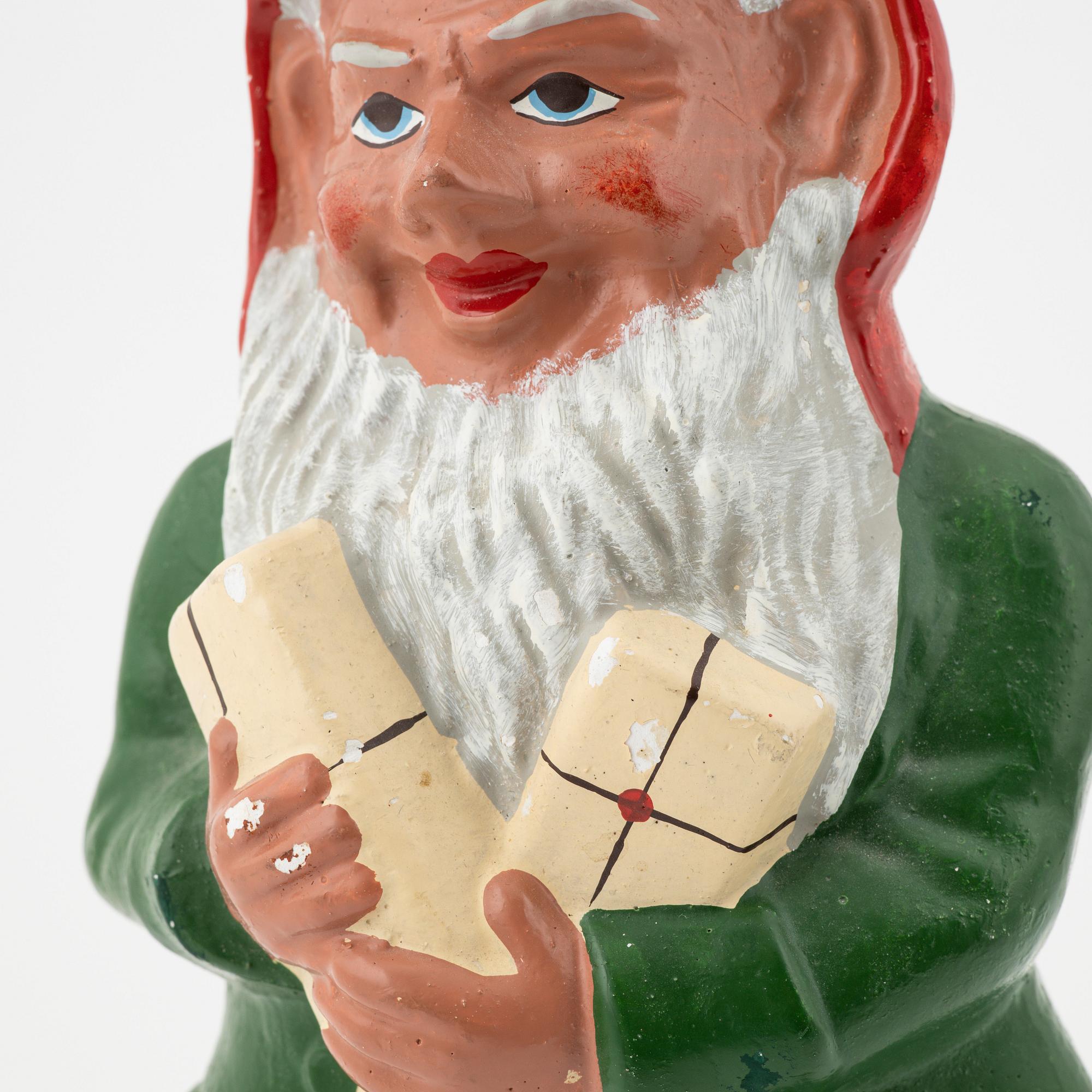 A stoneware garden gnome, first half of the 20th century.