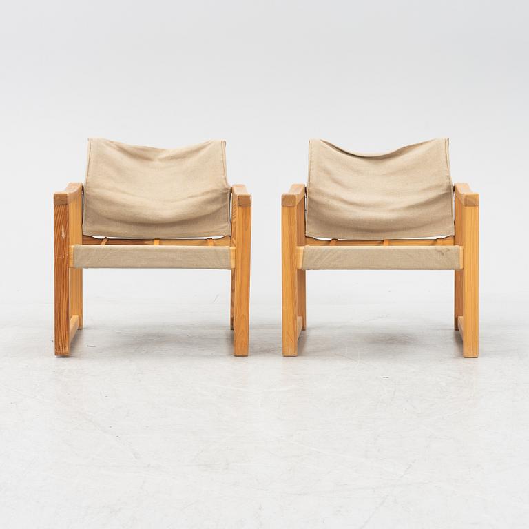 Karin Mobring, fåtöljer, ett par, "Diana", IKEA, 1970-tal.