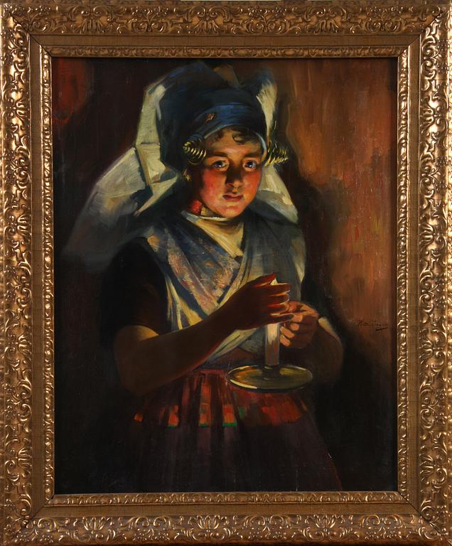 RUDOLF POSSIN, olja på duk, sign.