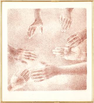 Barbro Bäckström · BARBRO BÄCKSTRÖM, färglitografi, signerad 1977. Numrerad 36/160.