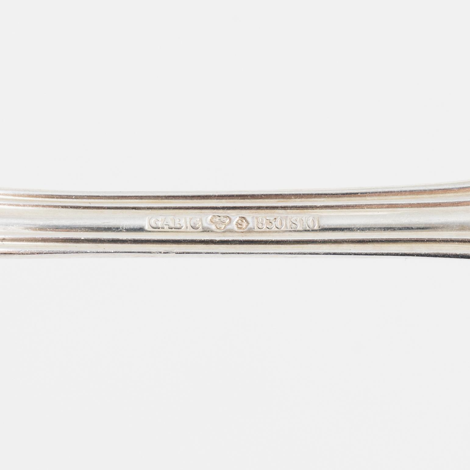 Skedar, 22 st, silver, "Olga", GAB, Eskilstuna, 1991-92.