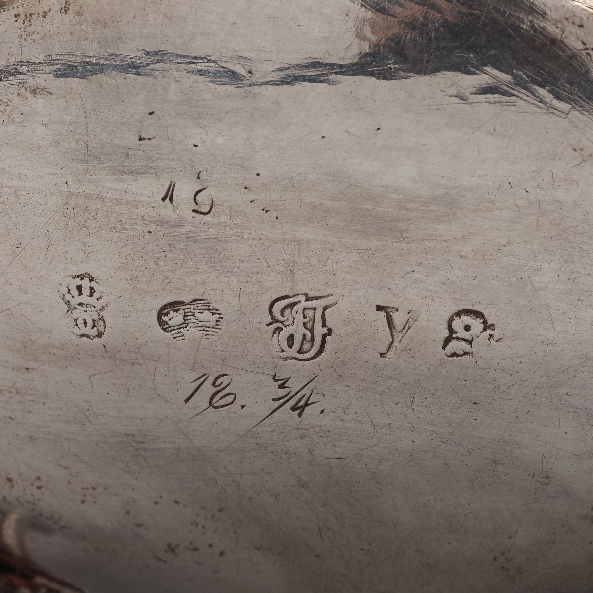 Johan Fagerberg, konfektskål, Karlskrona 1781, rokoko.