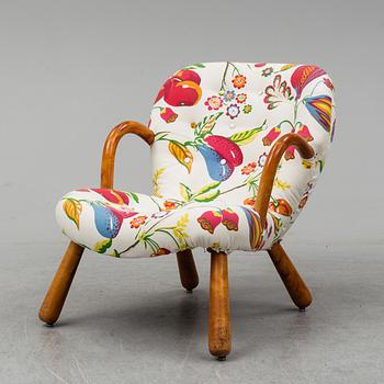 Philip Arctander, tillskriven, fåtölj, "Clam Chair" / "Muslinge", 1940/50-tal.