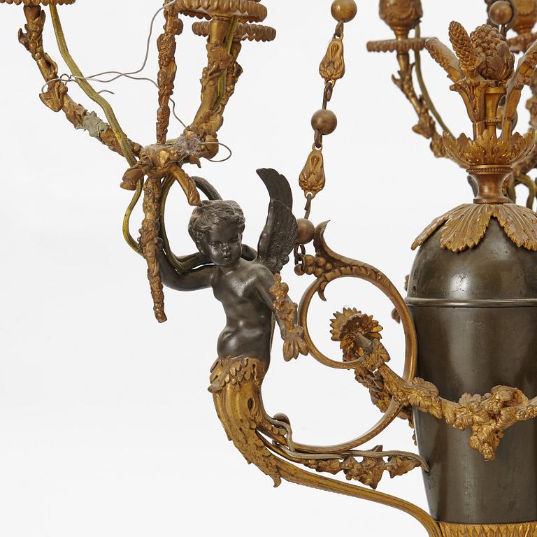 A chandelier, mid/second half of the 20th century.