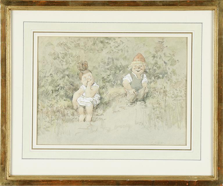 ROBERT HÖGFELDT, blandteknik, sign.