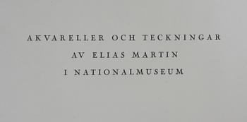 BOK. "Akvareller och teckningar av Elias Martin". Nr 85/400. John Kroon, Malmö.