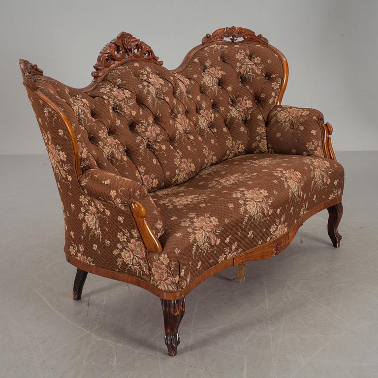 SOFFA, nyrokoko, 1800-talets andra hälft.