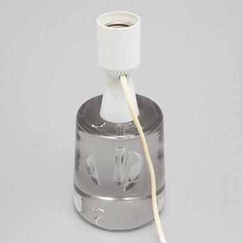A glass table light, Reijmyre, and a letter press, second half of the 20th Century.