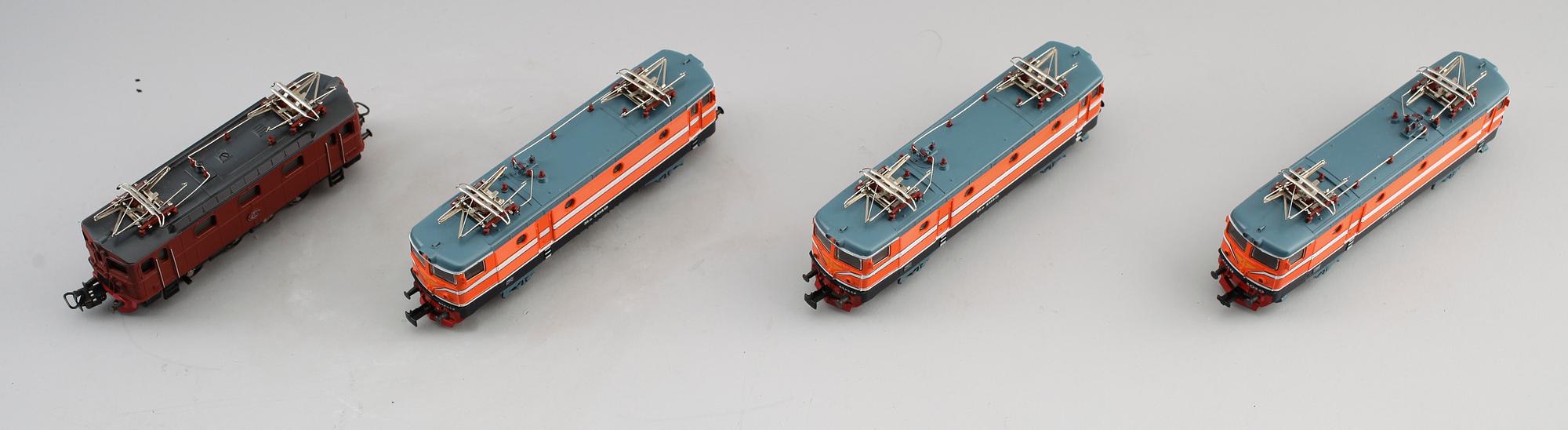MODELLTÅGSLOK, 7 st, Märklin, Tyskland.