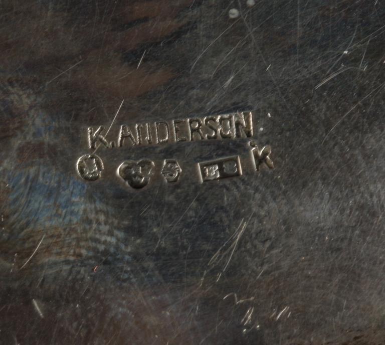 FAT samt VASER, ett par. Silver. Bla K Anderson 1931.