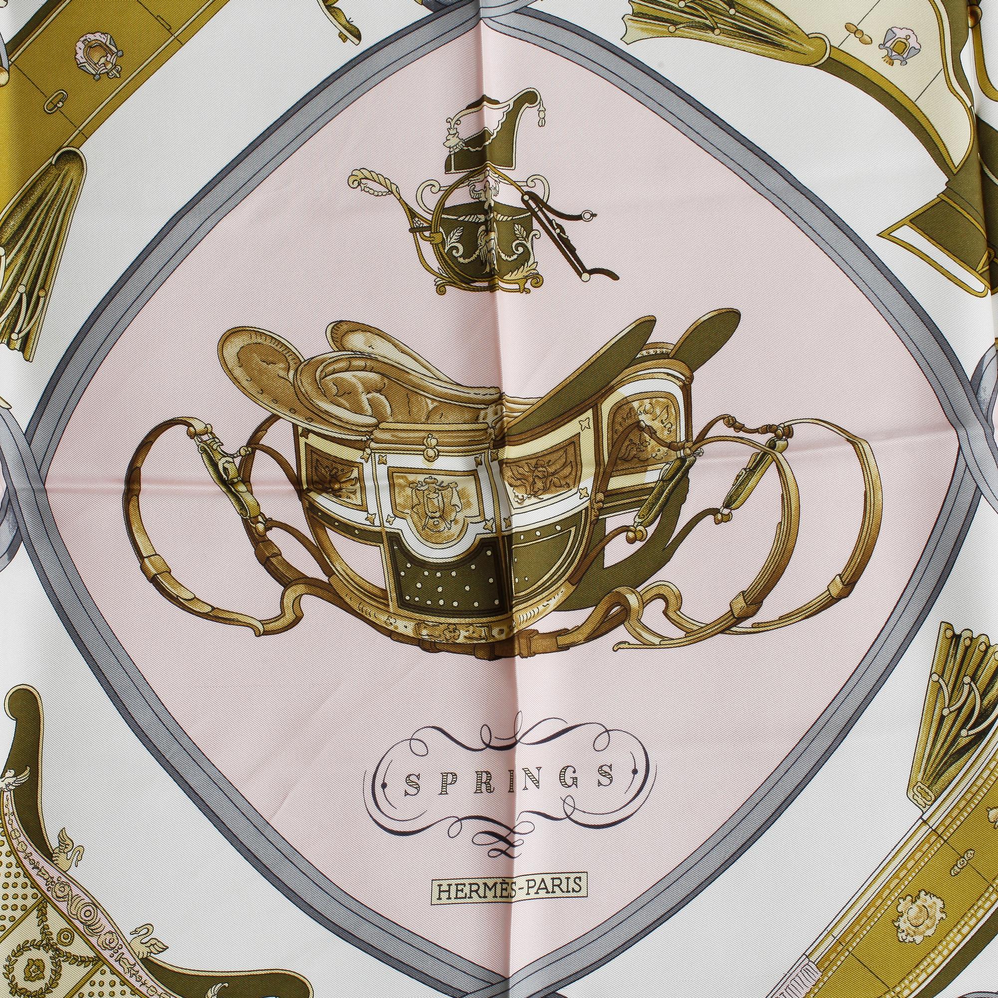 HERMÈS, scarf "Springs".