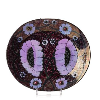 204. Birger Kaipiainen, a decorative ceramic dish, Arabia, Finland, 1970s.