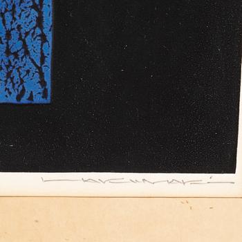Haku Maki, a woodblock print in colours, signed 35/105.