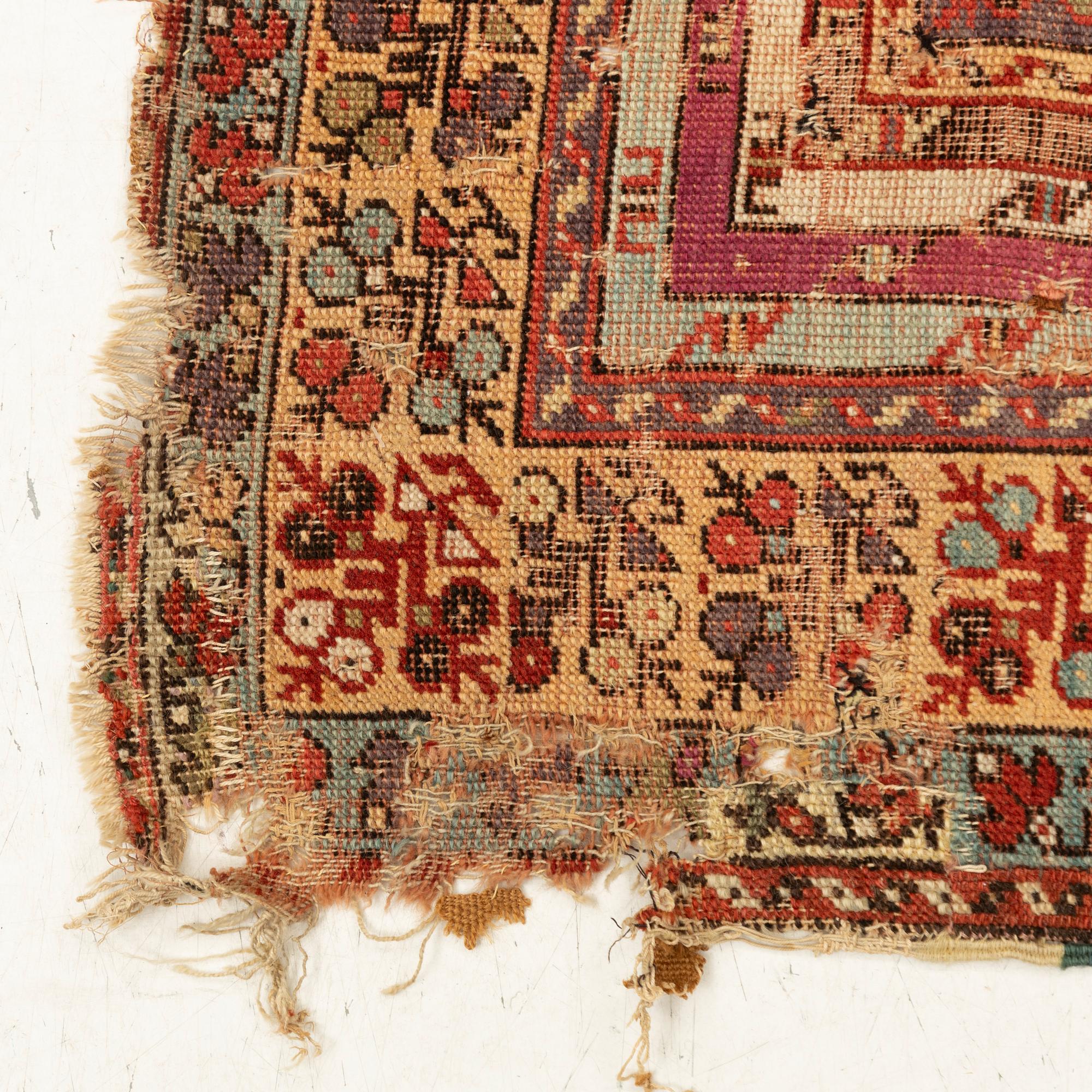 A Kirşehir prayer rug, antique, Central Anatolia, c. 160 x 122 cm.