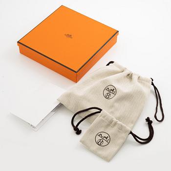 Hermès, skärp, "Gamma belt buckle & Reversible leather strap 24 mm", storlek 80.